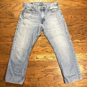 Levi's 514 jeans 34x34 slim straight blue denim pants retro vintage